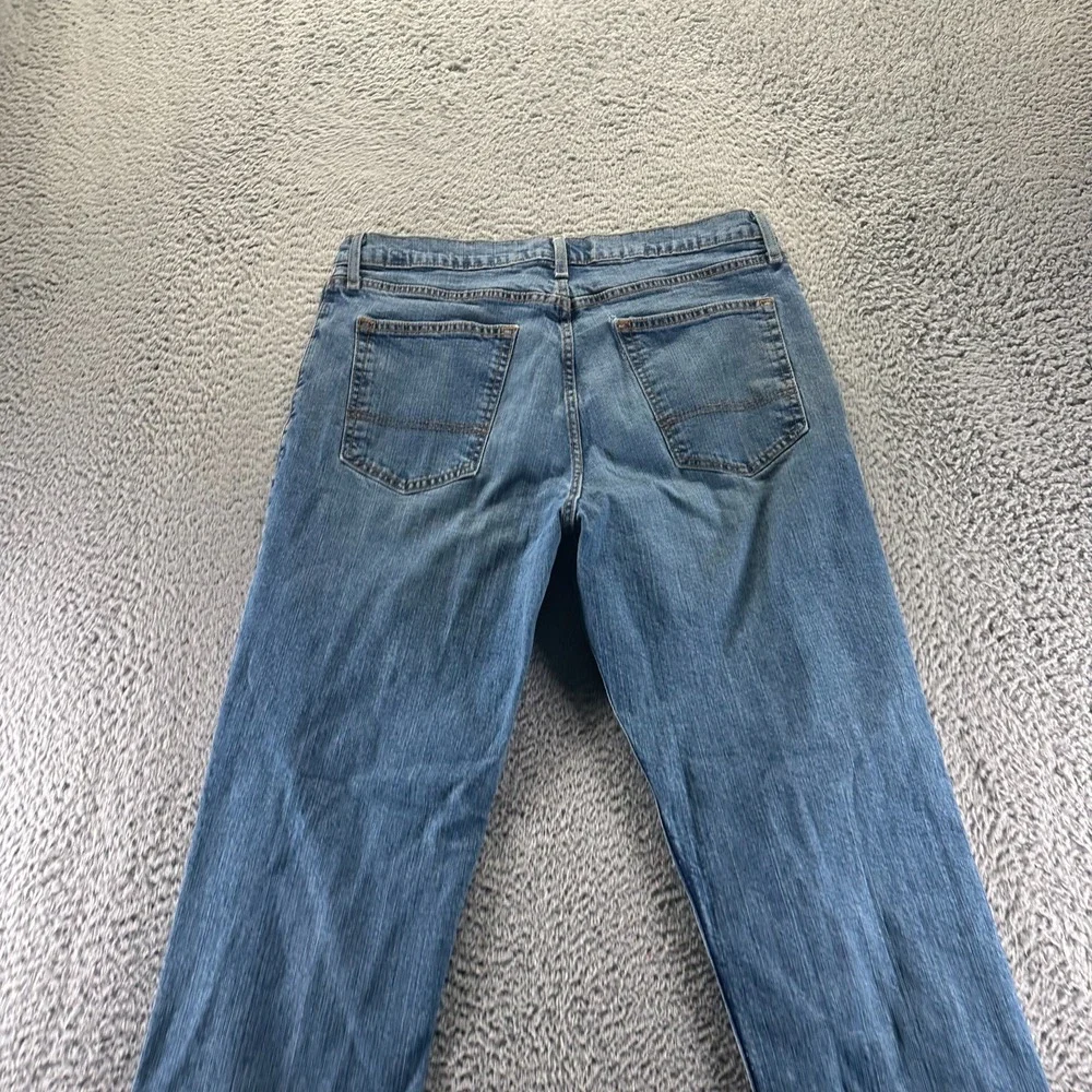 Arizona Flex Jeans Mens 34x32 Blue Denim Straight Relaxed Faded Workwear Stretch